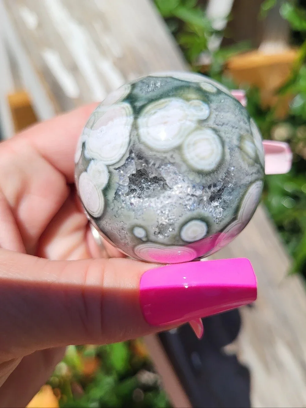 ocean jasper pink blue